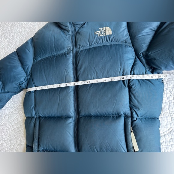 THE NORTH FACE VINTAGE WOMENS 1996 NUPTSE 700 DOWN PUFFER JACKET TEAL BLUE *M* - Picture 7 of 16